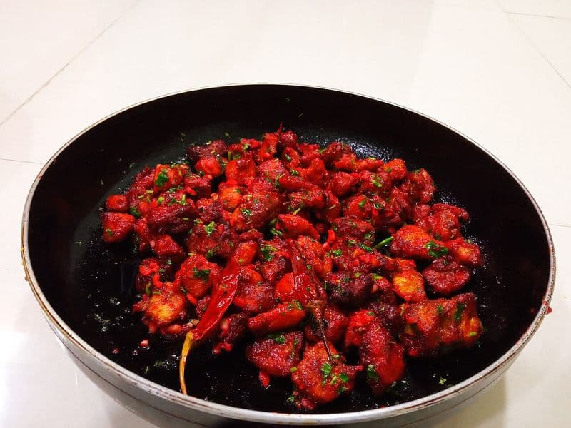 Dragon Chicken with Porotta